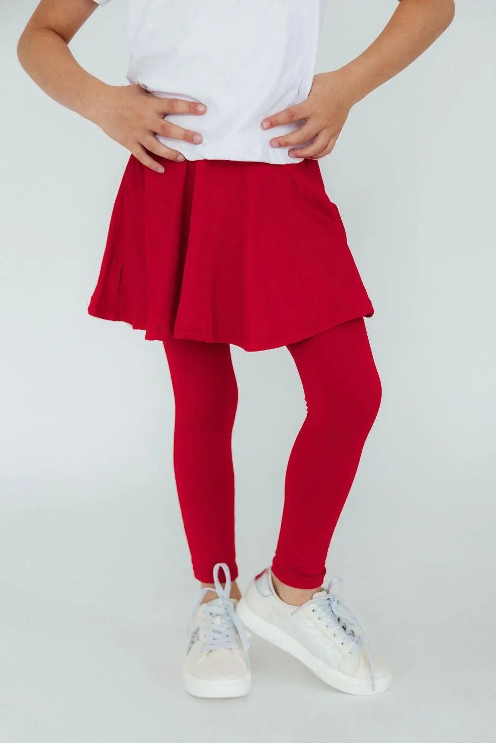 Red Twirl Skegging - Red, Pink, Tights, Child, Skort | Everetts Place