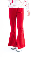 Mila & Rose ® Red Velvet Bells Pants for Girls Modern Fall Styles - 