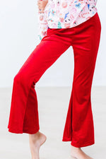 Mila & Rose ® Red Velvet Bells Pants for Girls Modern Fall Styles - 