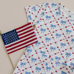 Little Joy Co. Red White and Bows Two Piece Bamboo Pajamas for Kids - Everetts Place Boutique - 