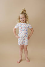 Little Joy Co. Red White and Bows Two Piece Bamboo Pajamas for Kids - Everetts Place Boutique - 