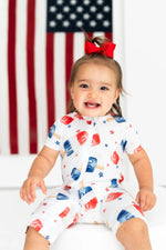 Hugga Babies Red, White and Snooze Shorty Lounger - 