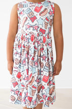 Mila & Rose ® Red, White & BBQ Tank Twirl Dress - 