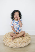 Red White & Blooms 2pc Bamboo Pajamas *4T left by Little Joy Co. at Everetts Place