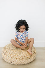 Red White & Blooms 2pc Bamboo Pajamas *4T left by Little Joy Co. at Everetts Place