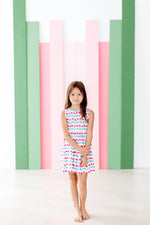 Mila & Rose ® Red, White & Cute Tank Twirl Dress - 
