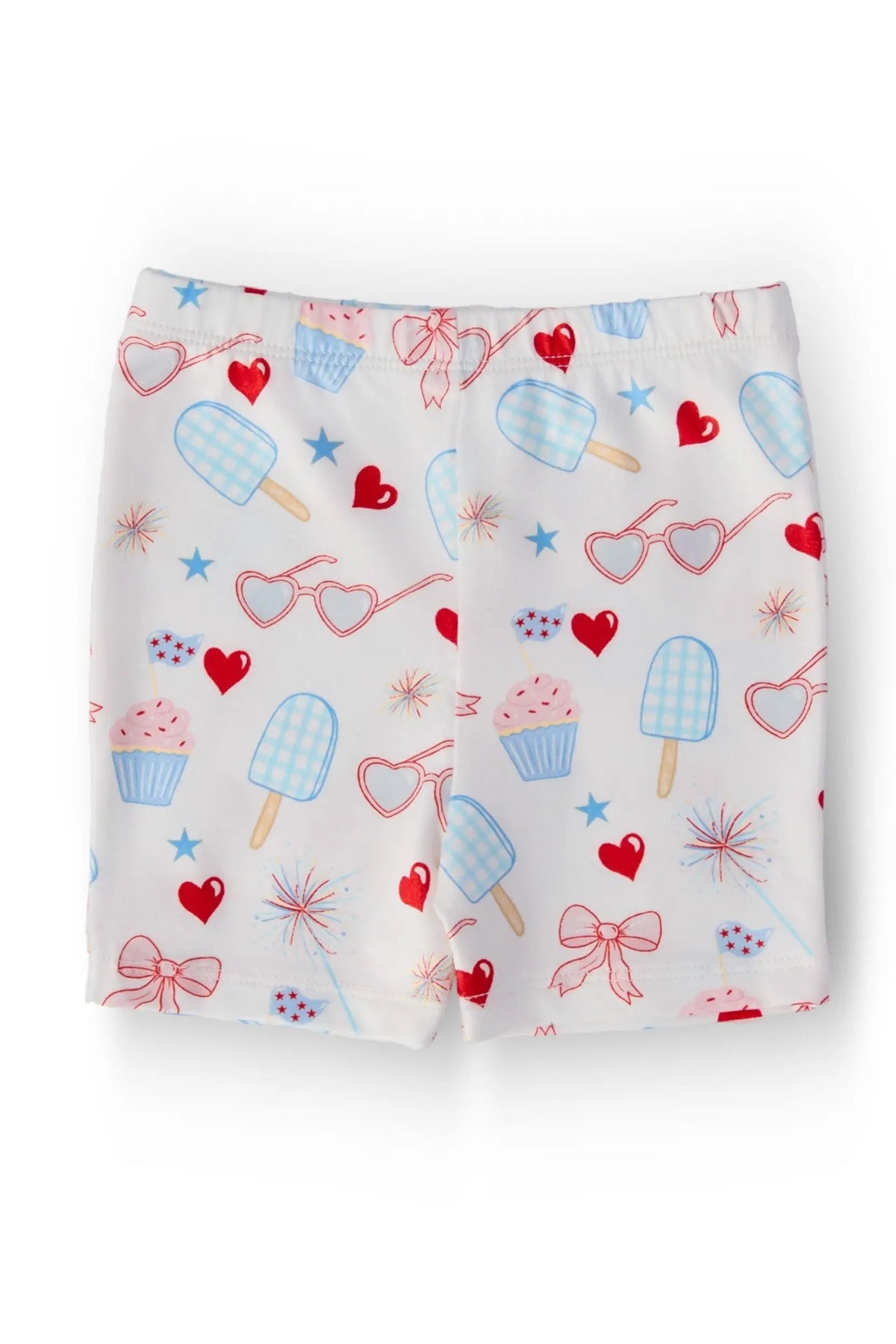 Red, White & Sweet Twirl Shorts - White, Pink, Active Shorts, Undergarment, Nightwear | Everetts Place
