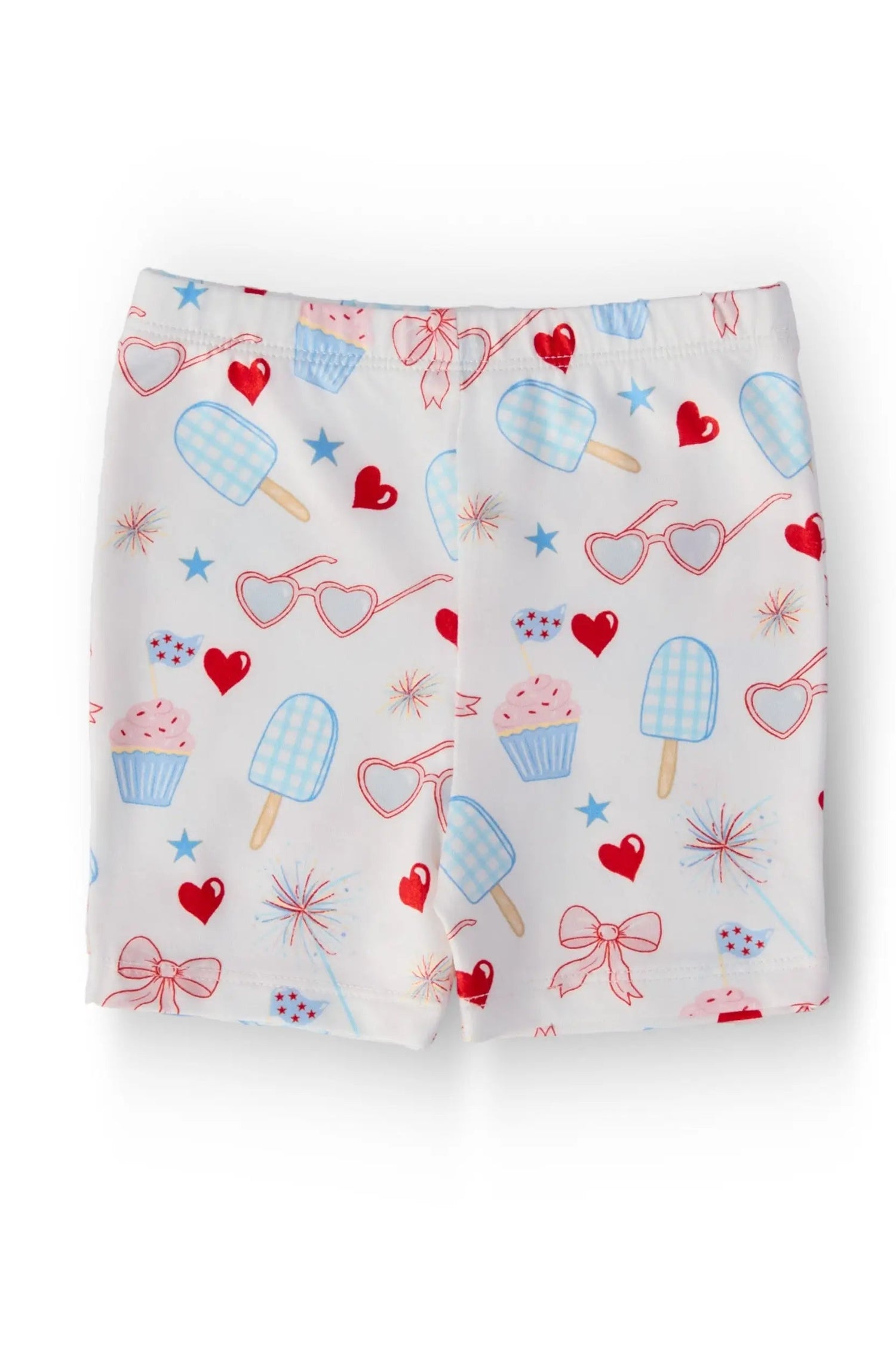 Red, White & Sweet Twirl Shorts - White, Pink, Active Shorts, Undergarment, Nightwear | Everetts Place