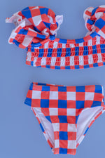 DREAM BIG LITTLE CO RED, WHITE & TRUMAN DREAM OFF THE SHOULDER SWIM SUITEveretts Place