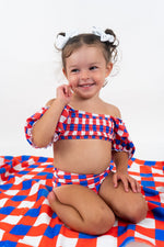DREAM BIG LITTLE CO RED, WHITE & TRUMAN DREAM OFF THE SHOULDER SWIM SUITEveretts Place