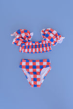 DREAM BIG LITTLE CO RED, WHITE & TRUMAN DREAM OFF THE SHOULDER SWIM SUITEveretts Place