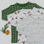 Little Joy Co. Reindeer Games 2pc Bamboo Pajamas for Kids Comfort - Everetts Place Boutique - 