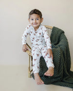 Little Joy Co. Reindeer Games 2pc Bamboo Pajamas for Kids Comfort - Everetts Place Boutique - 