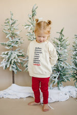Little Joy Co. Reindeer Names Crewneck Sweatshirt - 