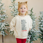 Little Joy Co. Reindeer Names Crewneck Sweatshirt - 