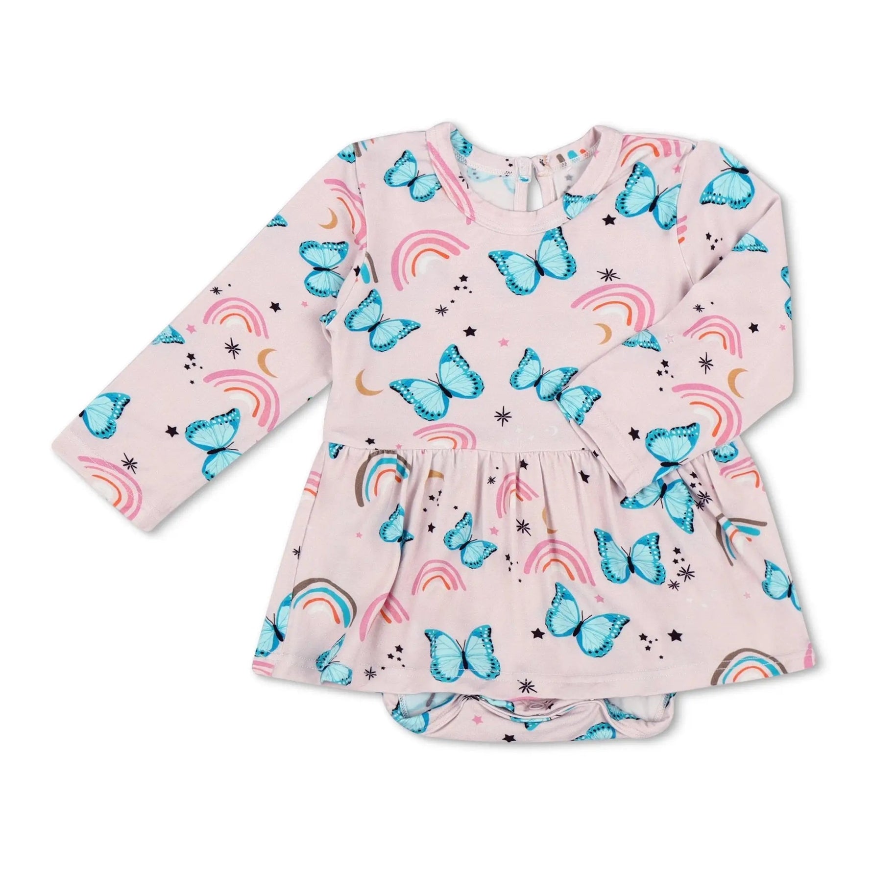 Bestaroo Retro Butterflies Bodysuit Dress - 