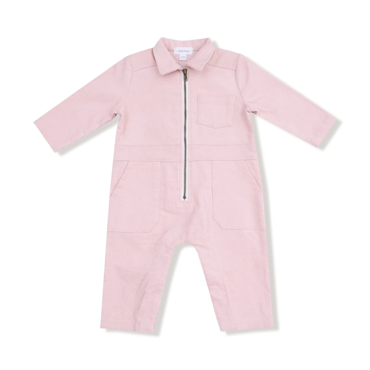 Angel Dear Retro Corduroy Jumpsuit For Baby With Snaps At Legs - Everetts Place Boutique - 