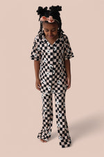 DREAM BIG LITTLE CO RETRO DAISY CHECKS SHORT SLEEVE DREAM GIRL'S FLARE SETEveretts Place