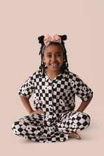 DREAM BIG LITTLE CO RETRO DAISY CHECKS SHORT SLEEVE DREAM GIRL'S FLARE SETEveretts Place