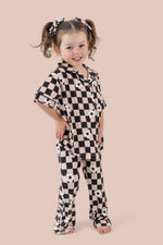 DREAM BIG LITTLE CO RETRO DAISY CHECKS SHORT SLEEVE DREAM GIRL'S FLARE SETEveretts Place