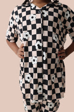 DREAM BIG LITTLE CO RETRO DAISY CHECKS SHORT SLEEVE DREAM GIRL'S FLARE SETEveretts Place