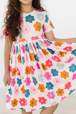 Mila & Rose ® Retro Floral S/S Pocket Twirl Dress - 