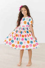 Mila & Rose ® Retro Floral S/S Pocket Twirl Dress - 