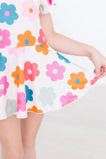 Mila & Rose ® Retro Floral S/S Twirl Leotard - 