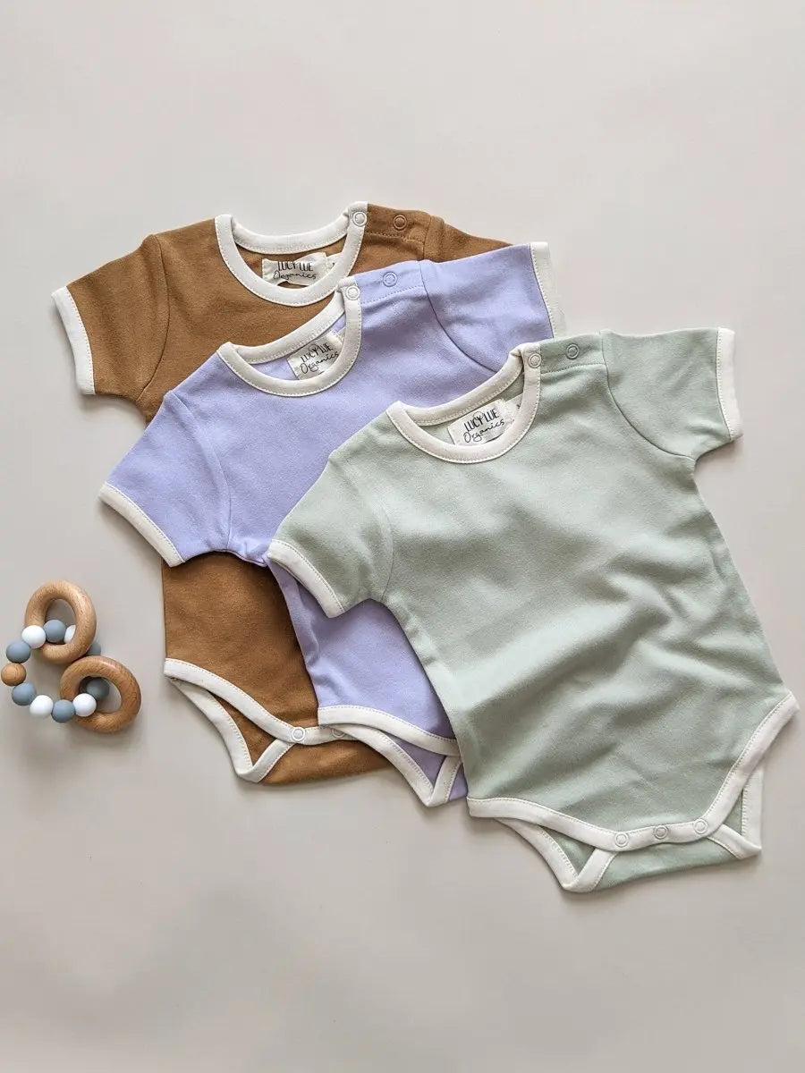 LUCY LUE ORGANICS retro organic ss bodysuit | sage - Everetts Place Boutique - 