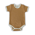LUCY LUE ORGANICS retro organic ss bodysuit | caramel - Everetts Place Boutique - 