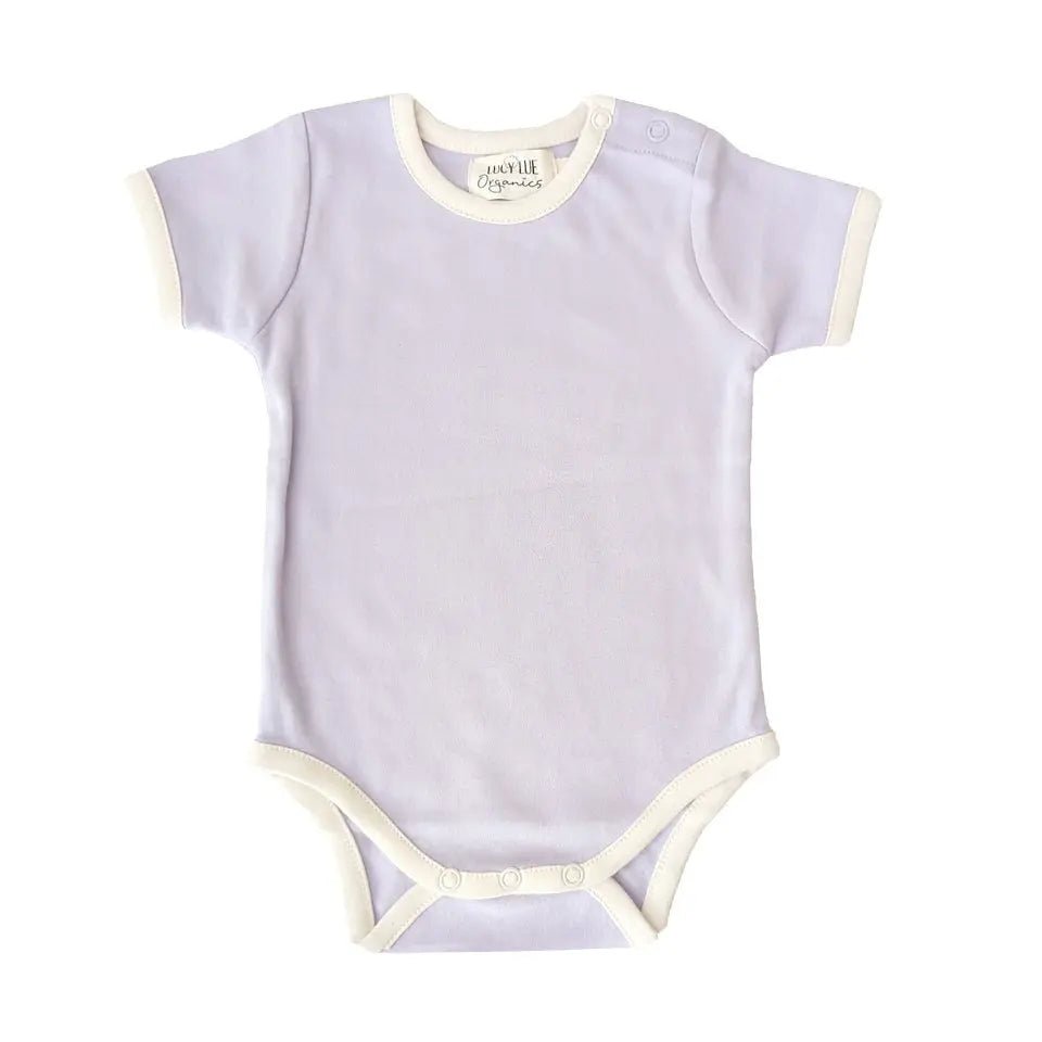 LUCY LUE ORGANICS retro organic ss bodysuit | lavender - 