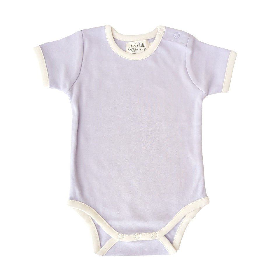 LUCY LUE ORGANICS retro organic ss bodysuit | lavender - Everetts Place Boutique - 