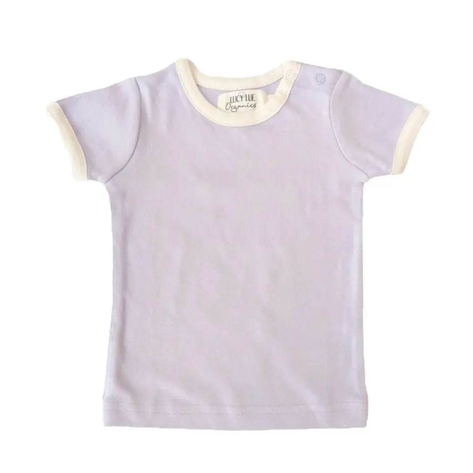 LUCY LUE ORGANICS retro organic ss top | lavender - Everetts Place Boutique - 