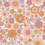 Sweet Bamboo Retro Vintage Floral Boho Dress with Ruffles and Pockets for Girls - 