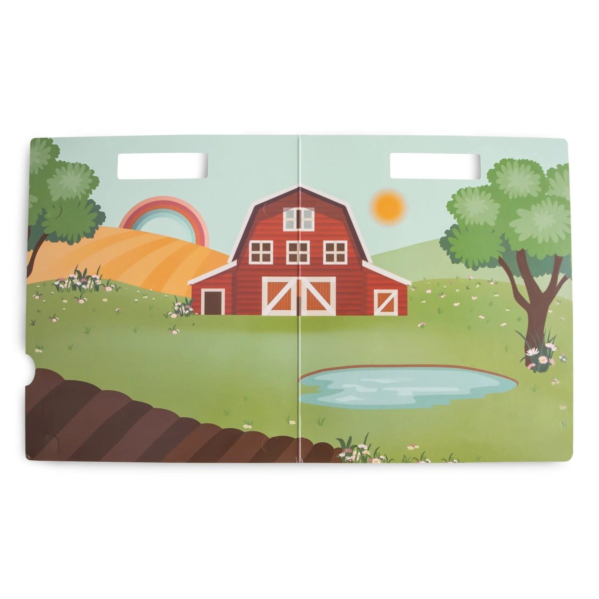 Mushie Reusable Farm Animal Sticker Set for Imaginative Storytelling and Pretend Play - 
