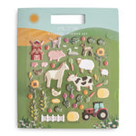 Mushie Reusable Farm Animal Sticker Set for Imaginative Storytelling and Pretend Play - 