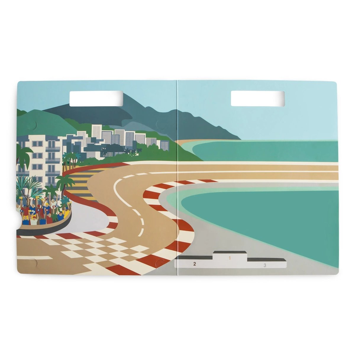 Mushie Reusable Race Car Sticker Set for Imaginative Play and Storytelling - 