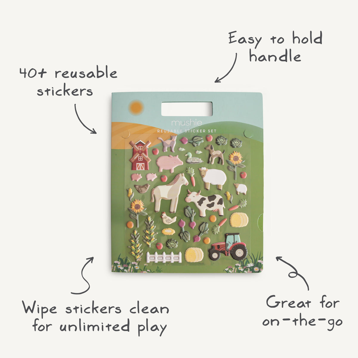 Mushie Reusable Sticker SetEveretts Place