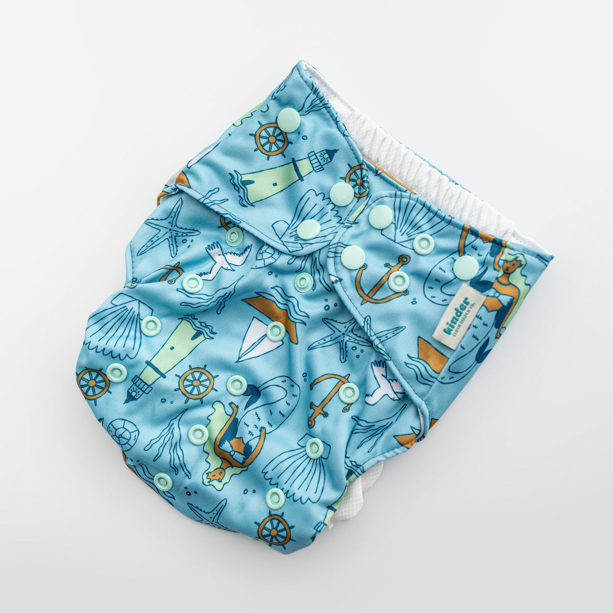 Kinder Cloth Diaper Co. Reusable Swim Diapers with Athletic Wicking Jersey (7 - 60lbs)