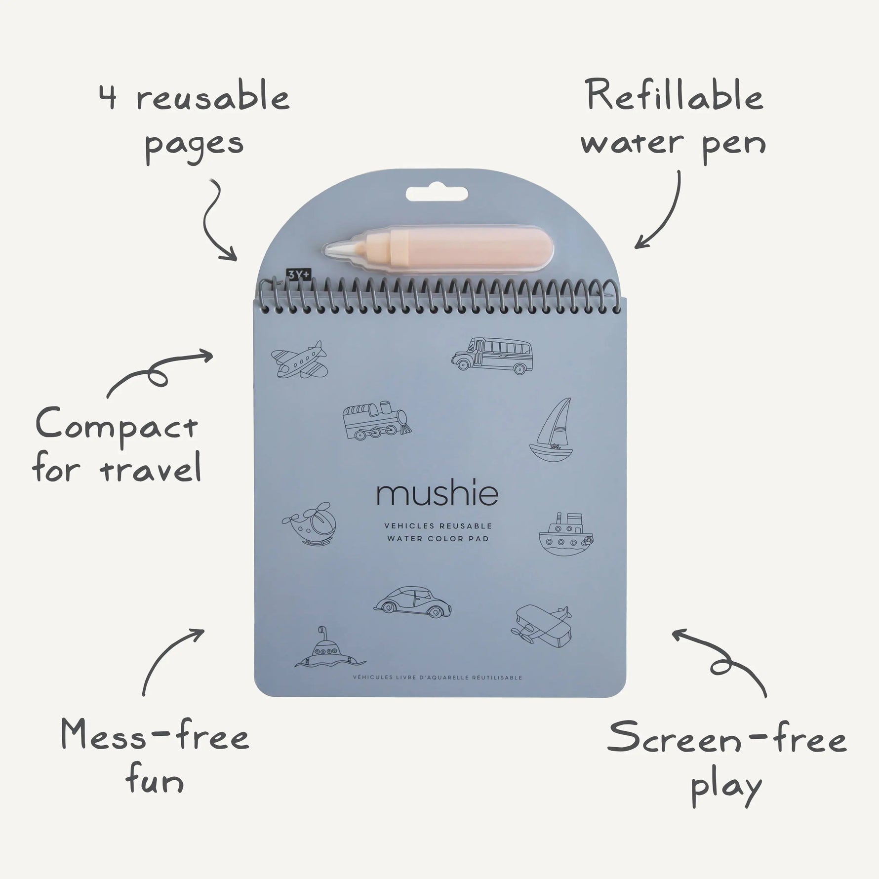 Mushie Reusable Water Color Pad - 