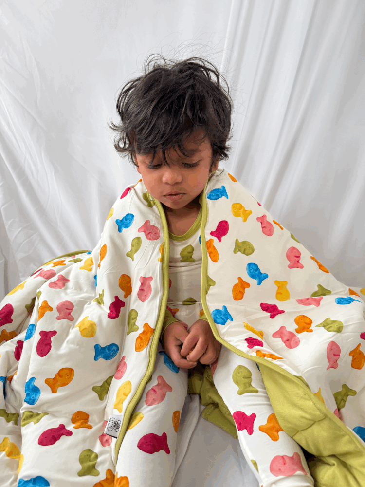 My First Snack Blanket – Buttery Soft 2.0 TOG Toddler Bamboo Blanket by Rayn’s Tiny Stitches
