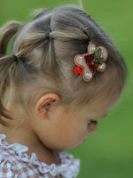 Christmas Gingerbread Girls Hair Clip by Rylee Faith Designs