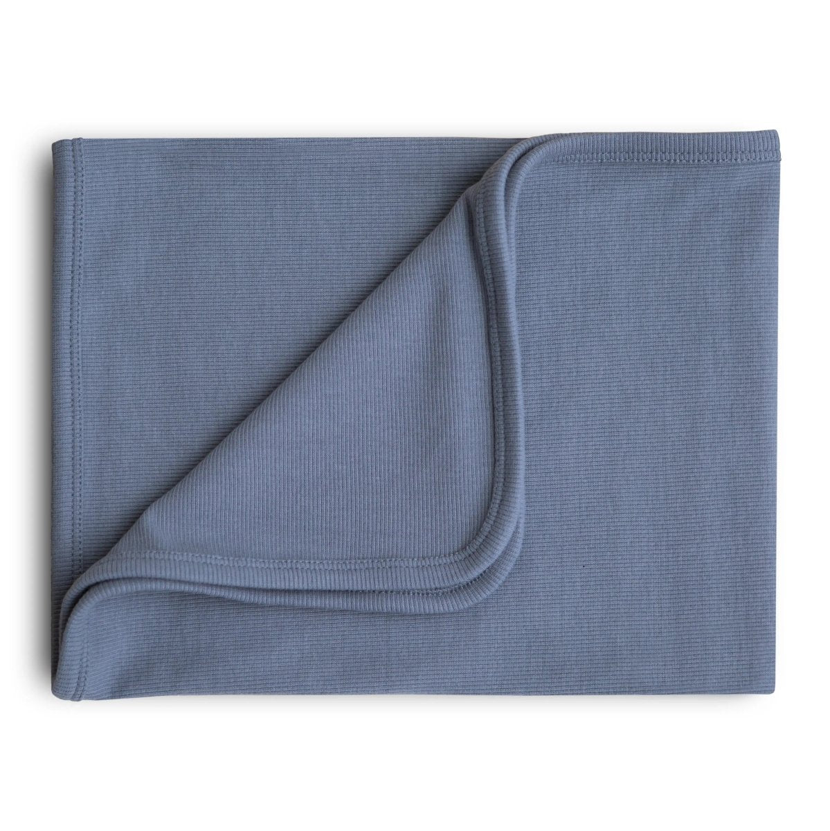 Mushie Ribbed Baby Blanket Made From Soft Organic Cotton - 