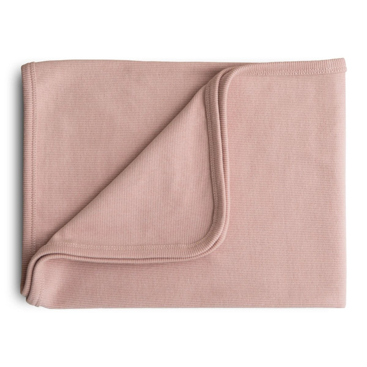 Mushie Ribbed Baby Blanket Made From Soft Organic Cotton - 