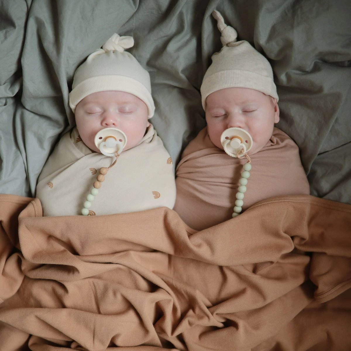 Mushie Ribbed Baby Blanket Made From Soft Organic Cotton - 