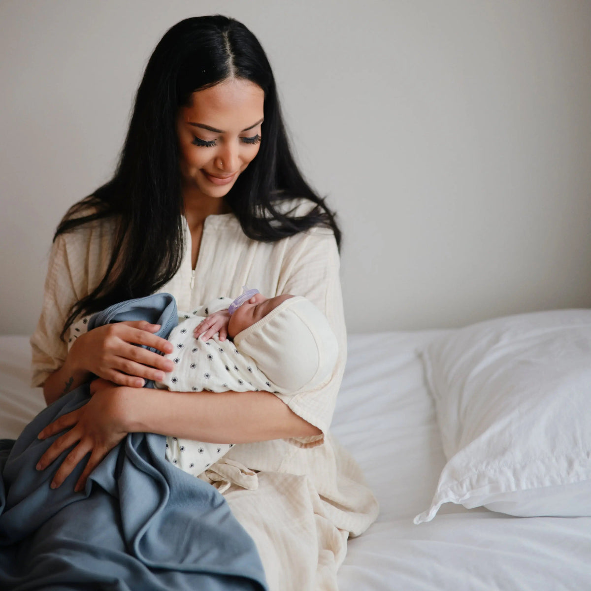 Mushie Ribbed Baby Blanket - 