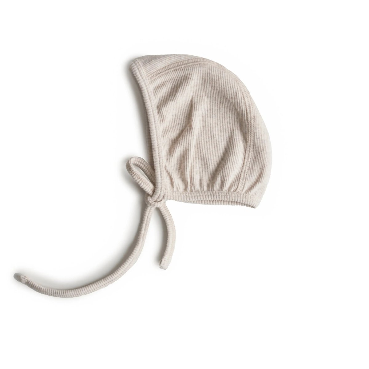 Mushie Ribbed Baby Bonnet Made with Organic Cotton for Warmth and Comfort - Everetts Place Boutique - 