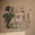 Mushie Ribbed Baby Bonnet Made with Organic Cotton for Warmth and Comfort - Everetts Place Boutique - 