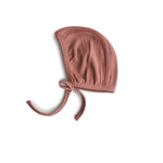 Mushie Ribbed Baby Bonnet Made with Organic Cotton for Warmth and Comfort - Everetts Place Boutique - 
