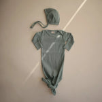 Mushie Ribbed Baby Bonnet Made with Organic Cotton for Warmth and Comfort - Everetts Place Boutique - 